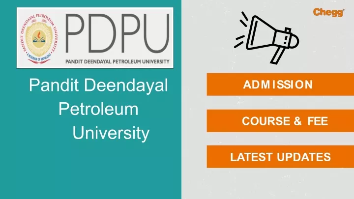 pandit deendayal petroleum university
