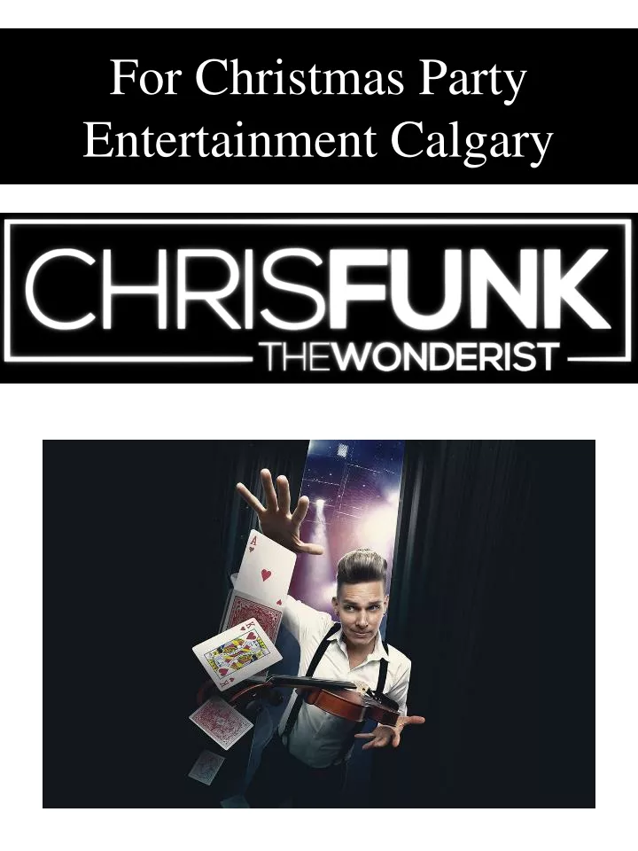 for christmas party entertainment calgary