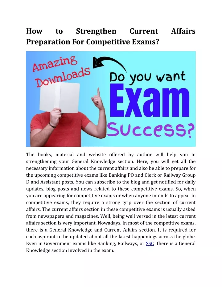 how preparation for competitive exams