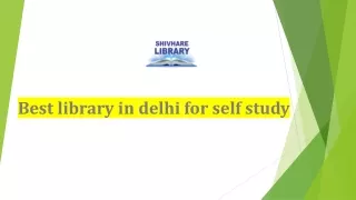 best library in delhi for self study