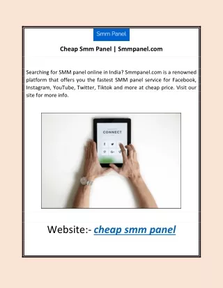 Cheap Smm Panel | Smmpanel.com