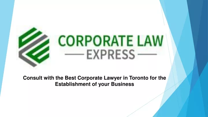 consult with the best corporate lawyer in toronto for the establishment of your business