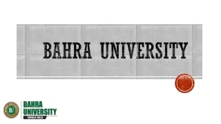 Presents the Finest Bachelor of Physiotherapy Courses - Bahra University