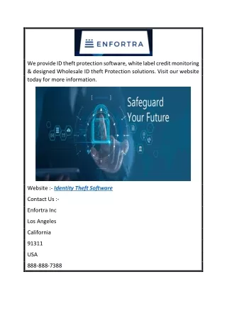we provide id theft protection software white