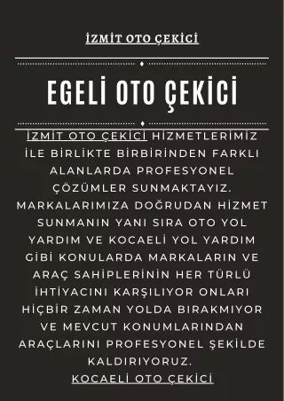 İzmit oto kurtarma