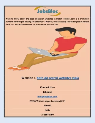 Want to know about the best job search websites in India