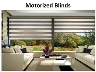 motorized blinds