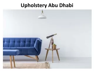 upholstery abu dhabi