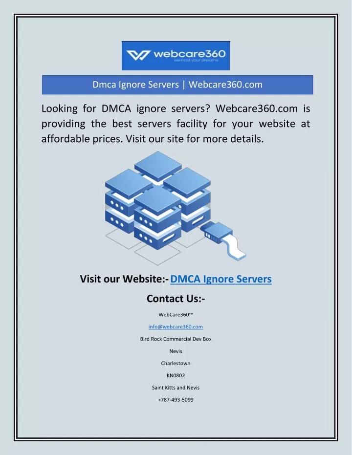 dmca ignore servers webcare360 com