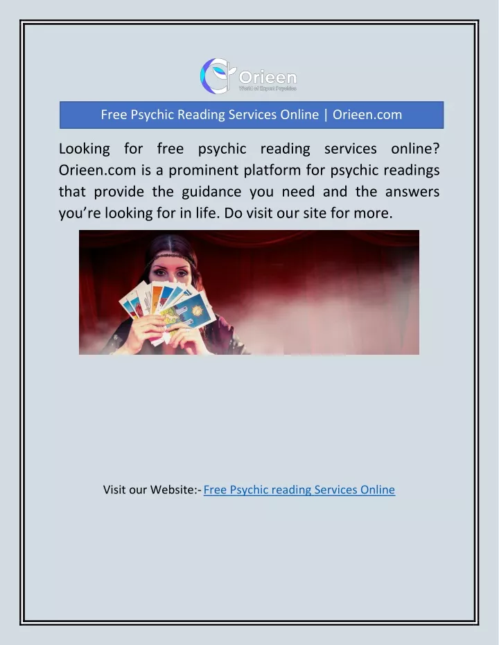 free psychic reading services online orieen com