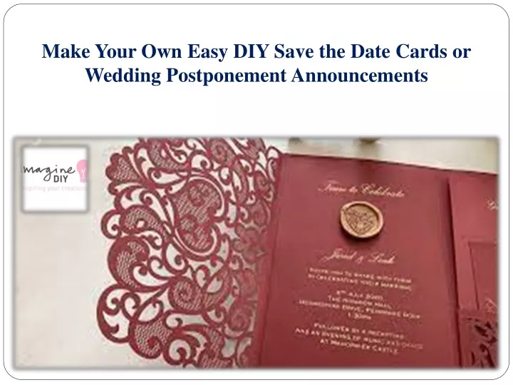 make your own easy diy save the date cards