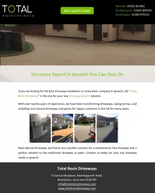 Driveway Expert in Ipswich You Can Rely On