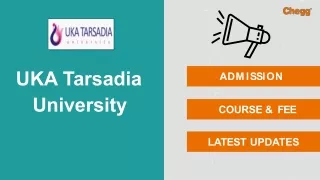 UKA Tarsadia University - [UTU], Surat