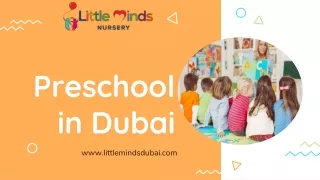 preschool in dubai