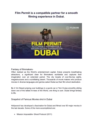_Film Permit is a compatible partner for a smooth filming experience in Dubai. pdf