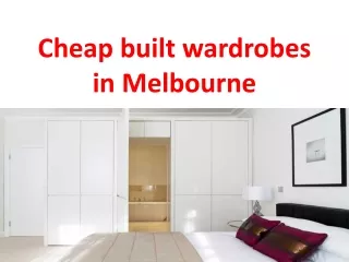 cheap built wardrobes in melbourne