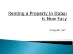 Renting a Property in Dubai is Now Easy - slide 1
