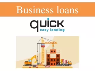 Business loans
