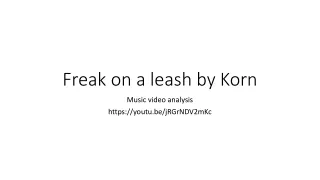 Freak on a leash by Korn