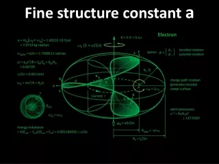Fine structure constant