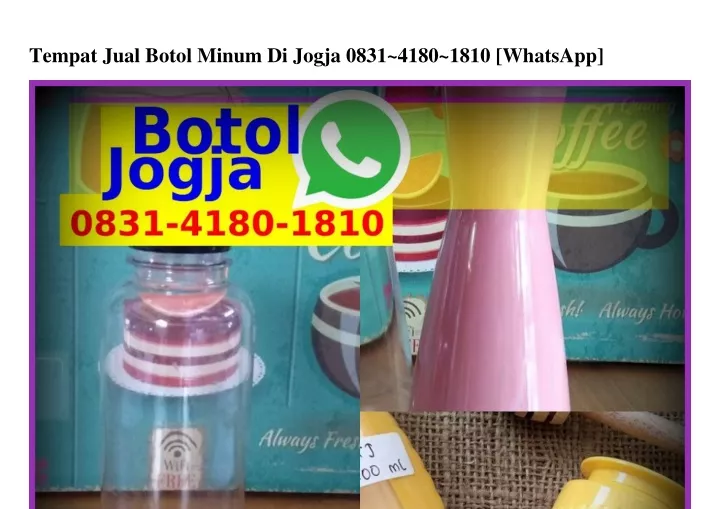 tempat jual botol minum di jogja 0831 4180 1810