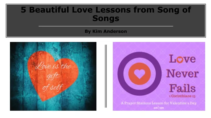 5 beautiful love lessons from song of songs