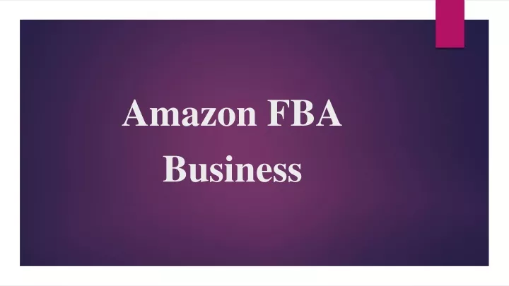 amazon fba business