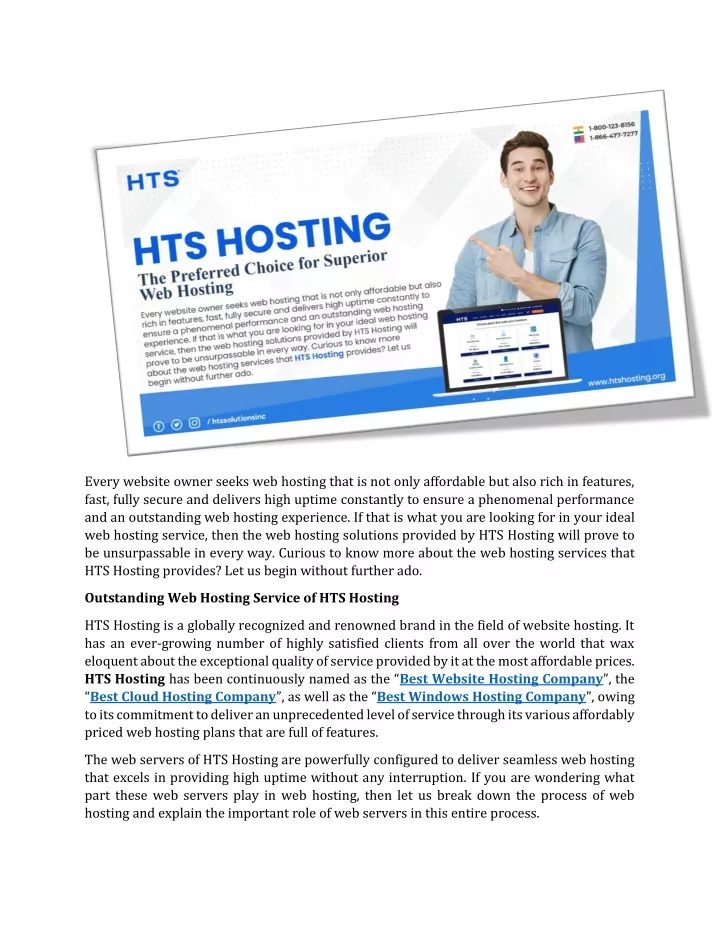 every website owner seeks web hosting that