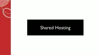 shared hosting