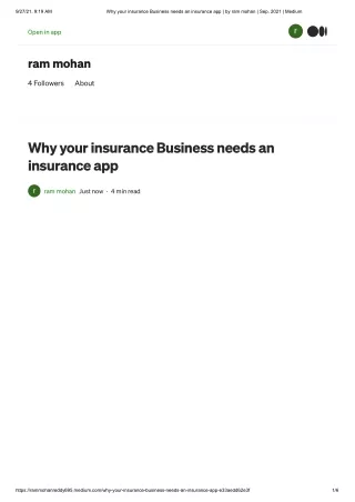 Why your insurance Business needs an insurance app