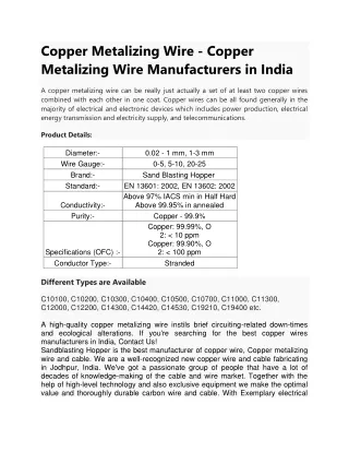 Copper Metalizing Wire-converted