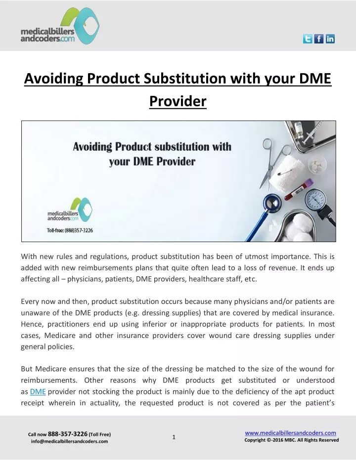 avoiding product substitution with your