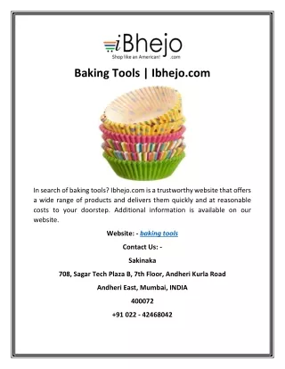 Baking Tools | Ibhejo.com