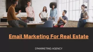 EMAIL MARKETING FOR REAL ESTATE