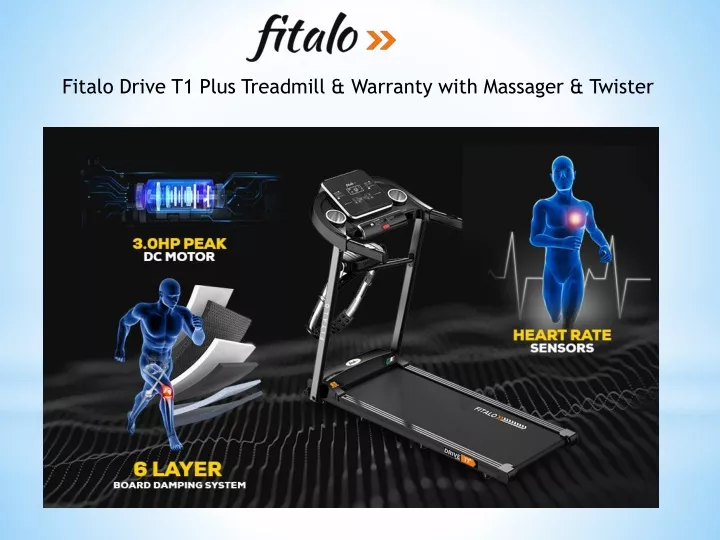 fitalo drive t1 plus treadmill warranty with