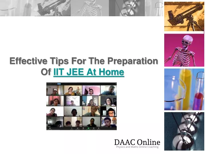effective tips for t he preparation of iit jee at home