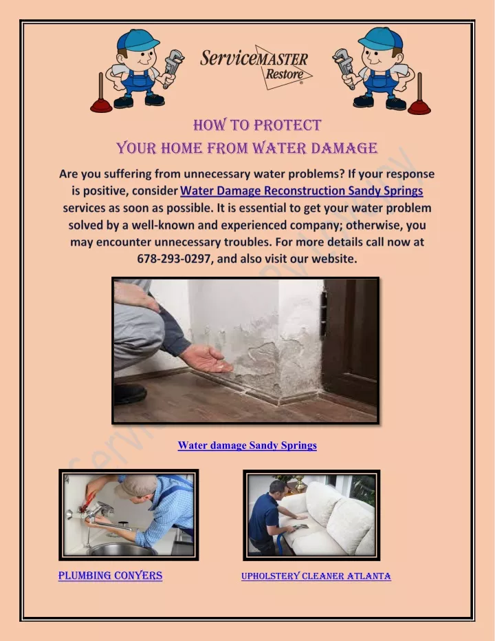 how to protect your home from water damage