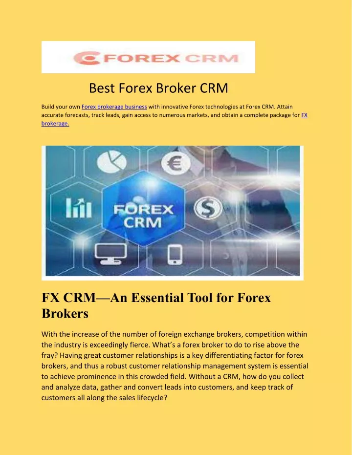 best forex broker crm