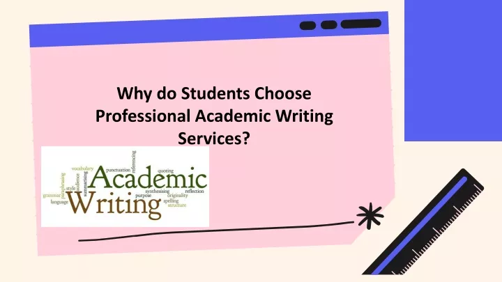 why do students choose professional academic
