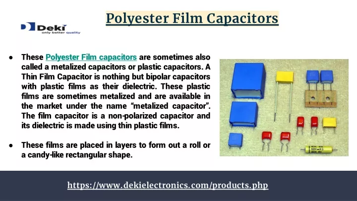 polyester film capacitors