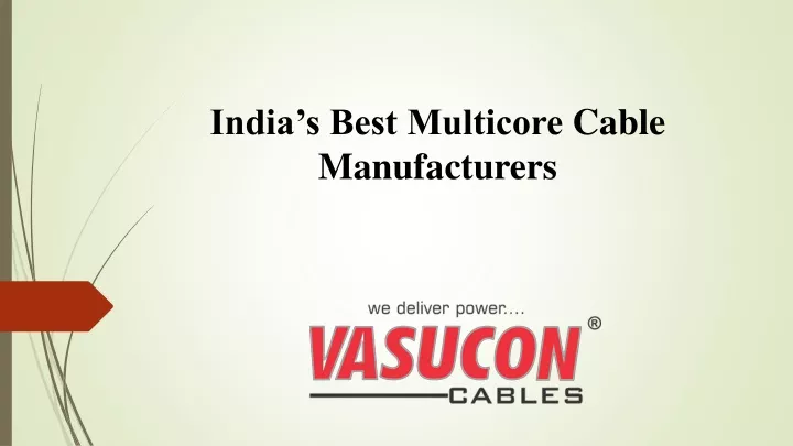 india s best multicore cable manufacturers