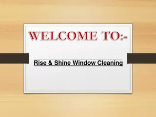 welcome to
