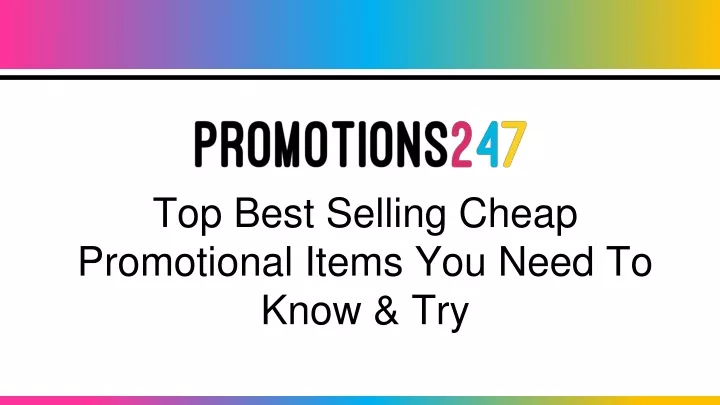 top best selling cheap promotional items you need