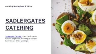 Catering Nottingham & Derby PPT