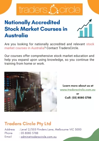 Nationally Accredited  Stock Market Courses in Australia