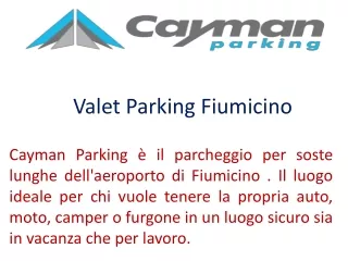 Valet Parking Fiumicino