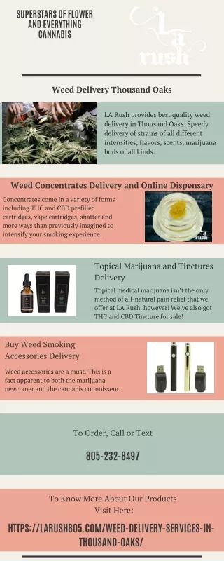Weed Delivery Services in Thousand Oaks