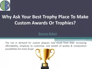 Trophy Places Near Me: What  Trophy Places Do | Encore Select