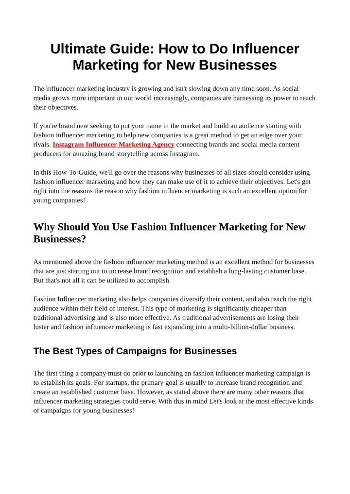 ultimate guide how to do influencer marketing