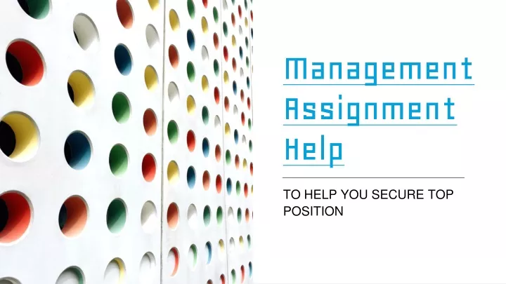 management assignment help